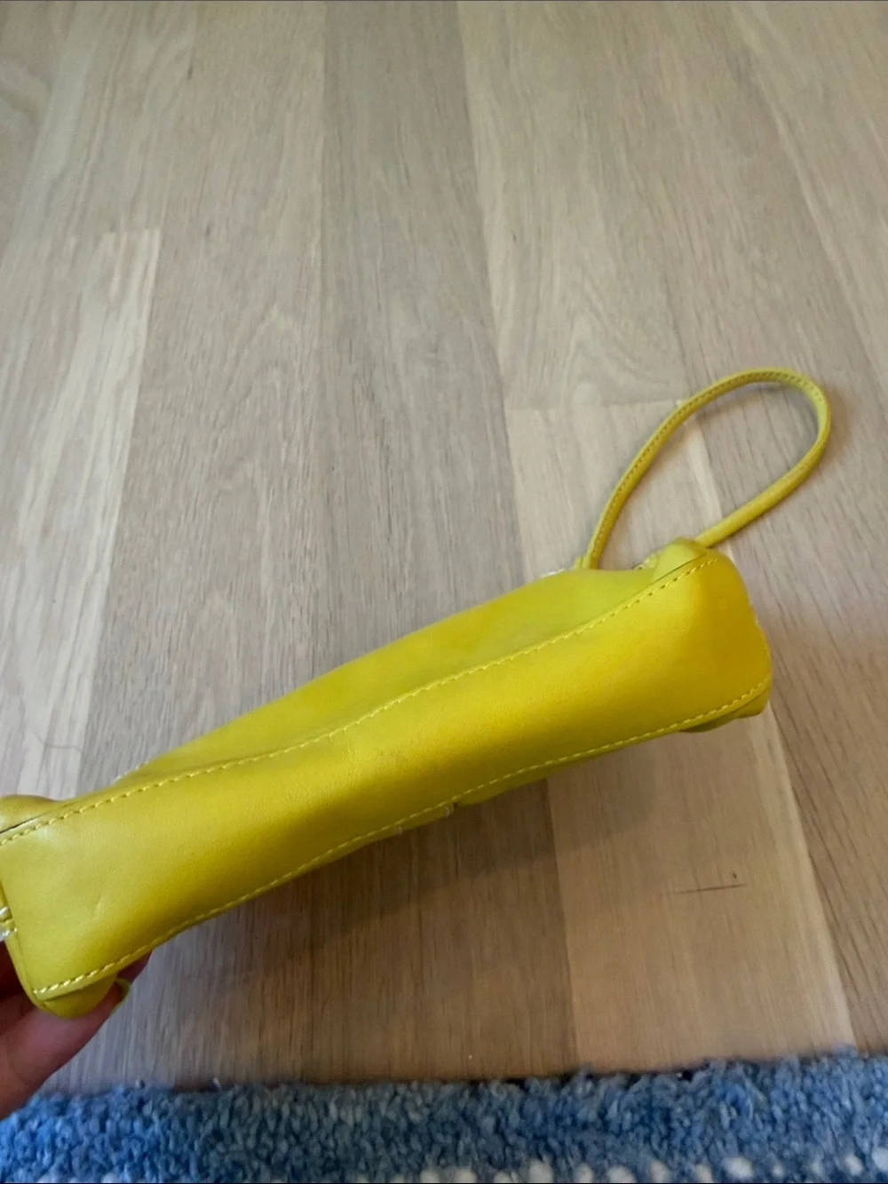 Coach Yellow Leather Wristlet
